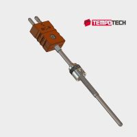 TC42 Bayonet Adjustable Thermocouple rev 1 TC-42 Adjustable Immersion Depth Bayonet Thermocouple With Connector